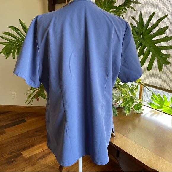 Figs Big Sky Blue Scrub Set Casma Three Pocket Top & Yola Skinny Pants Size XL - Picture 3 of 16